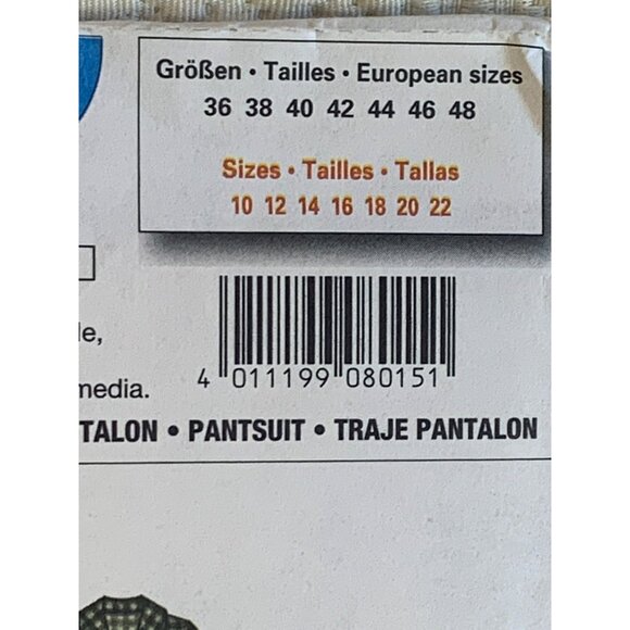 Burda Misses Jacket Pants Sewing Pattern sz 10-22 8015 - uncut - Picture 2 of 10